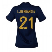 Francúzsko Lucas Hernandez #21 Domáci Ženy futbalový dres MS 2022 Krátky Rukáv